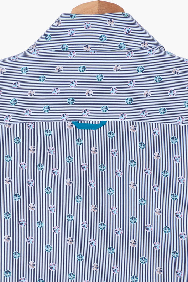 Camisa Hombre Roma Iconic Popelin Azul Blanco