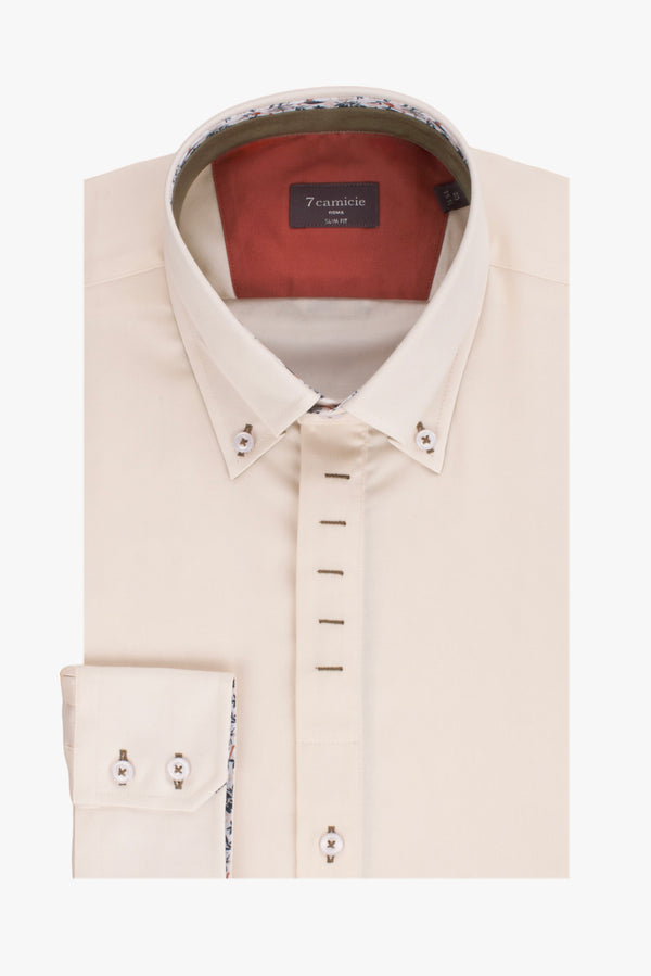 Roma Iconic Satin Man Shirt White