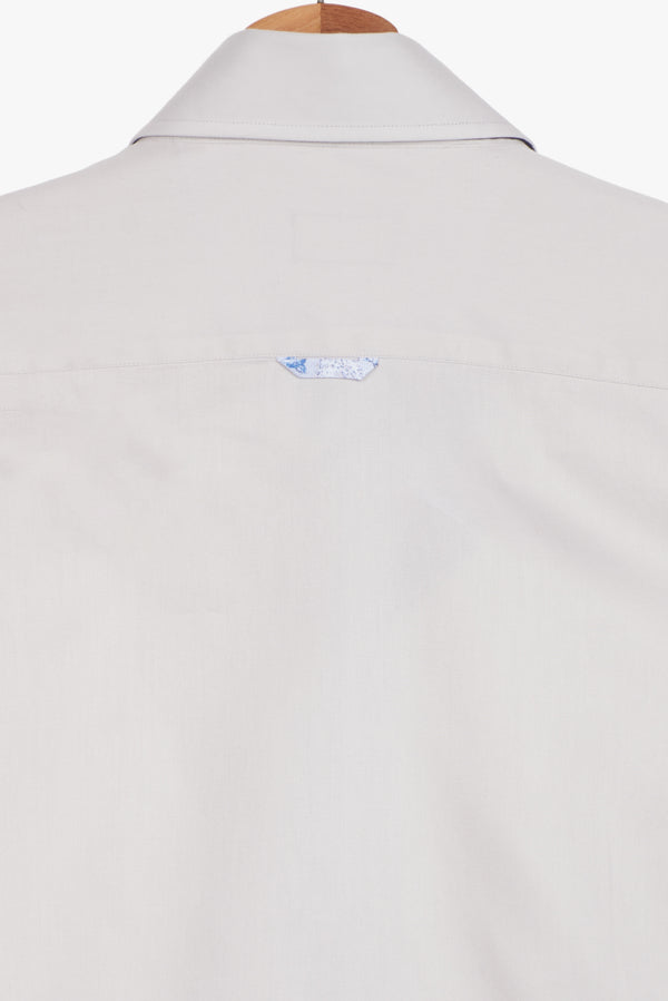 Chemise Homme Roma Iconic Satin Gris