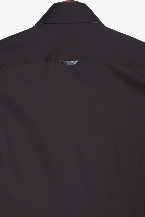 Roma Iconic Herren Hemd Satin Grau