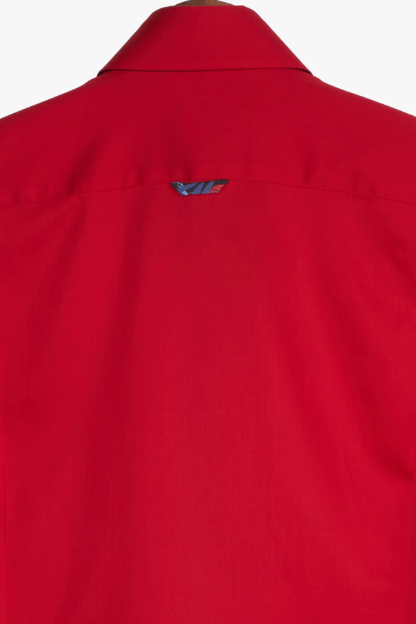 Roma Iconic Satin Man Shirt Red