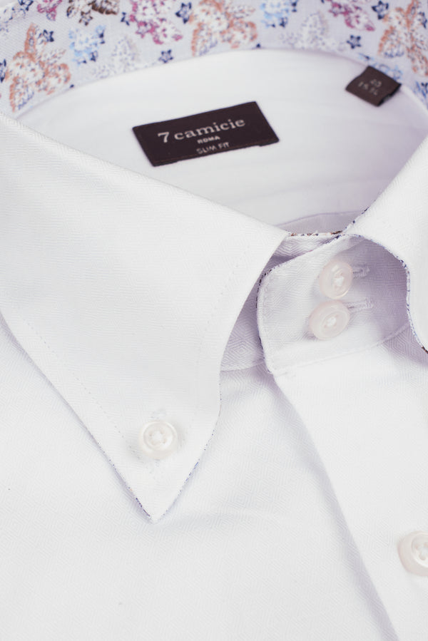 Camisa Hombre Roma Sport Armaturato Blanco Blanco