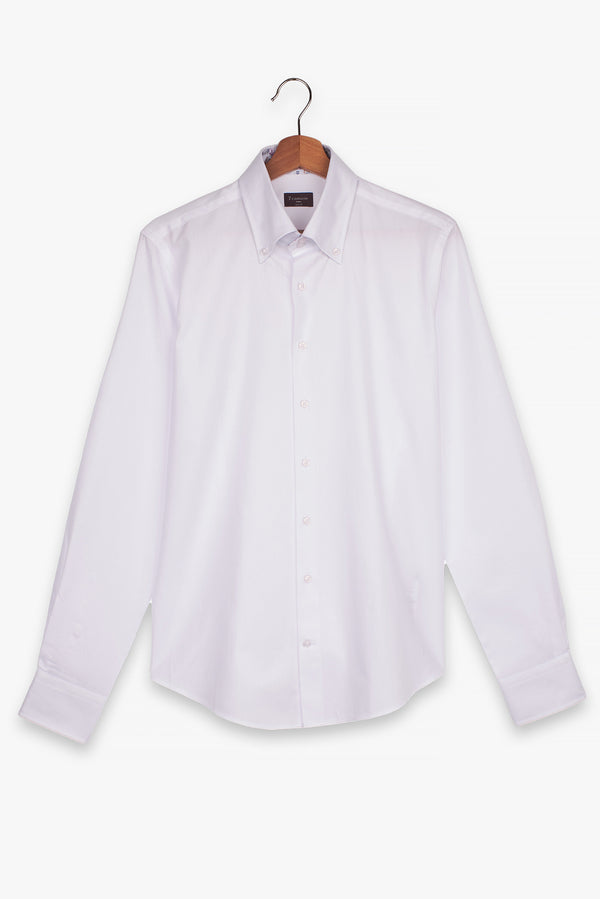 Camicia Uomo Roma Sport Armaturato Bianco Bianco