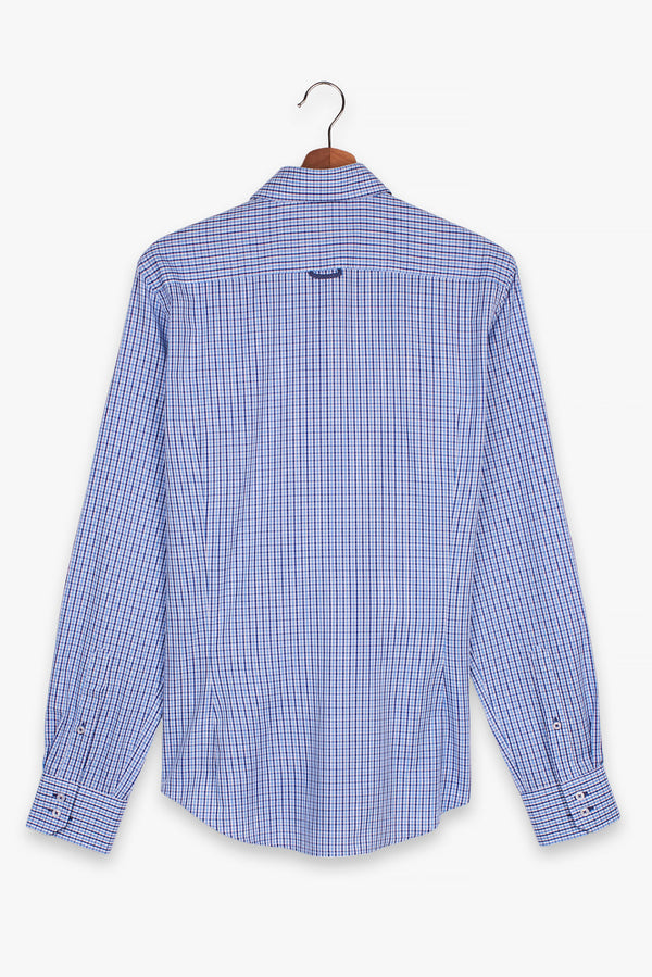 Camicia Uomo Roma Sport Popelin Blu Celeste