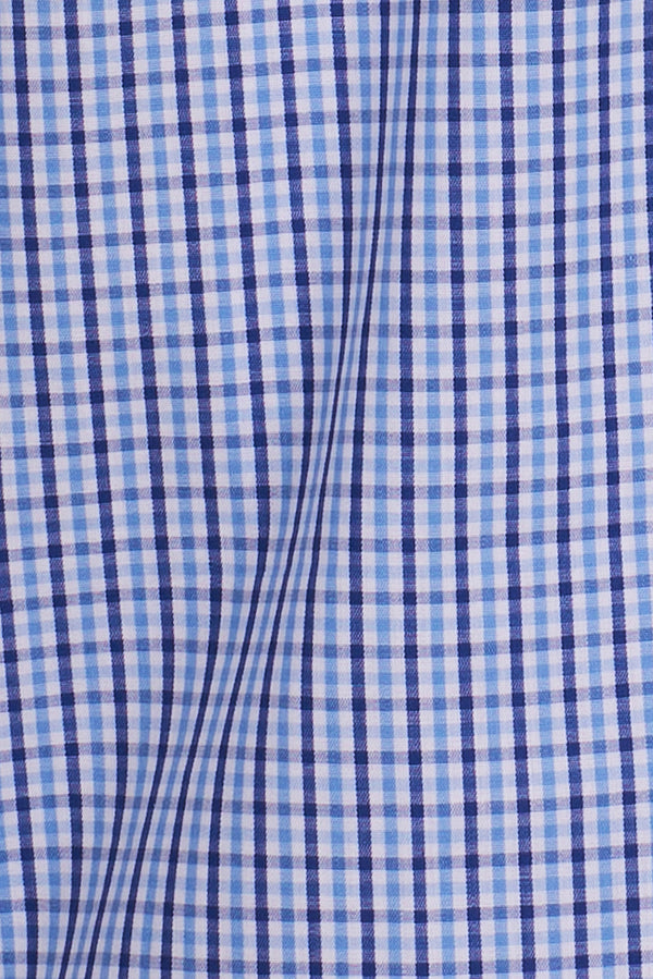 Camicia Uomo Roma Sport Popelin Blu Celeste