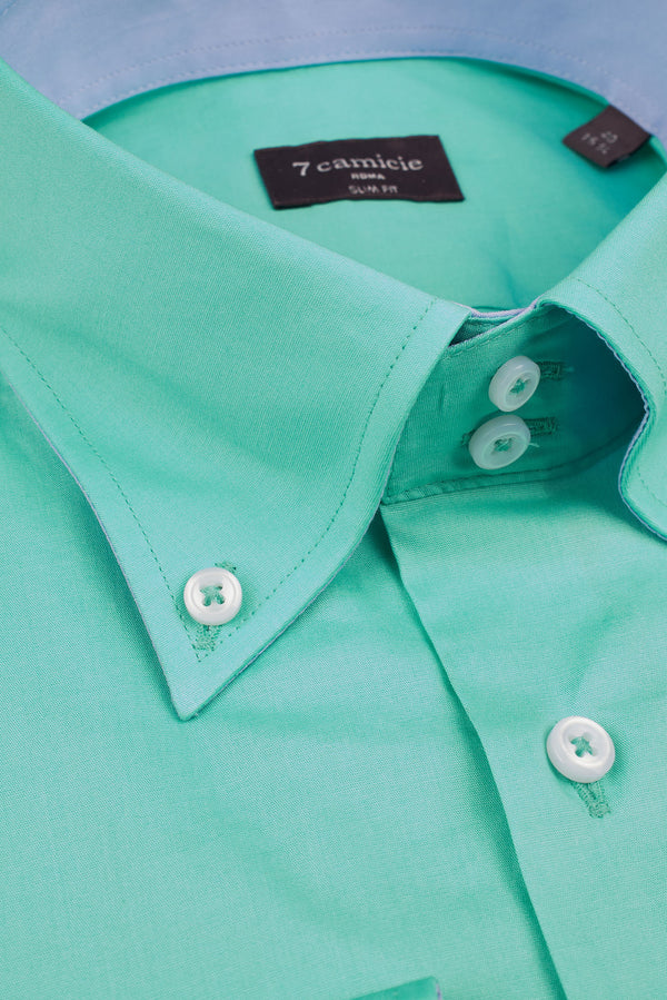 Chemise Homme Roma Sport Popelin Stretch Vert