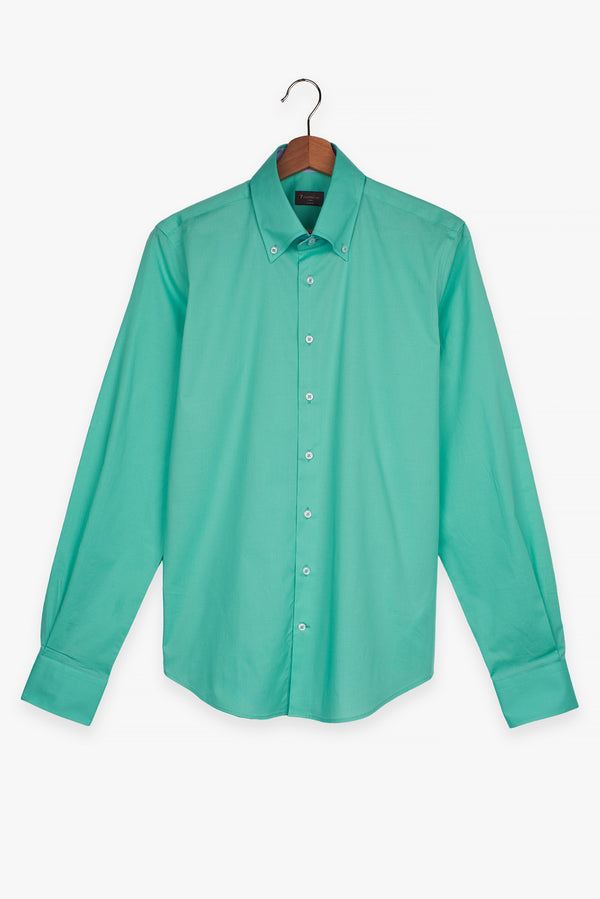 Chemise Homme Roma Sport Popelin Stretch Vert