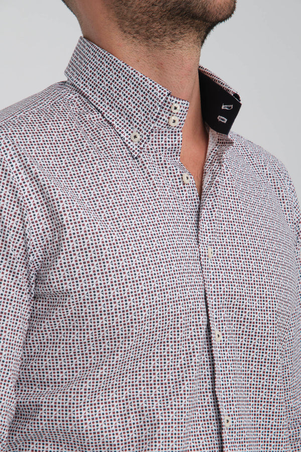 Chemise Homme Roma Sport Rouge Bleu