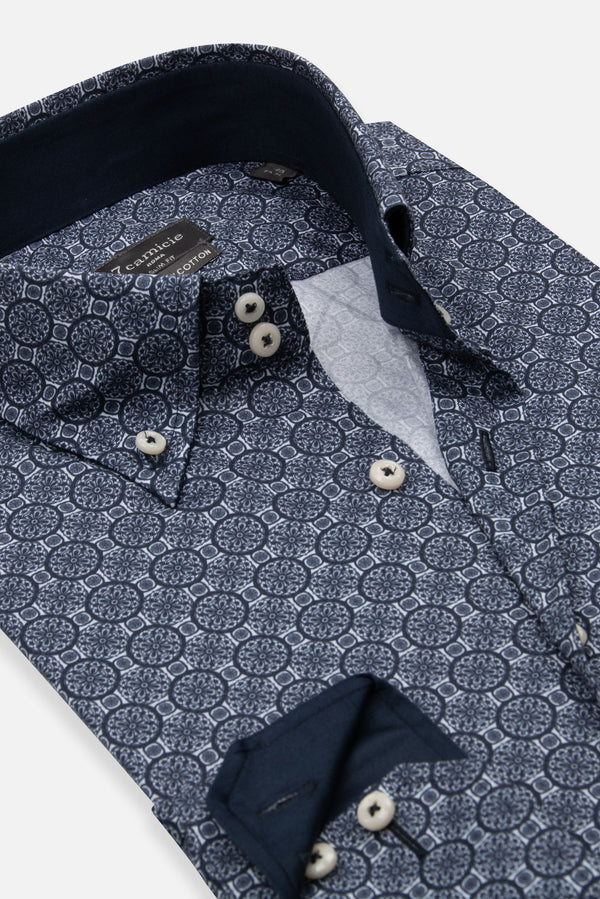 Chemise Homme Roma Sport Bleu Blanc