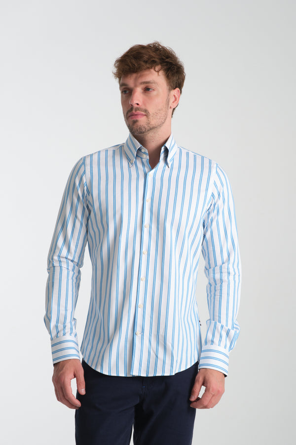 Chemise Homme Roma Sport Armaturato Blanc Bleu clair