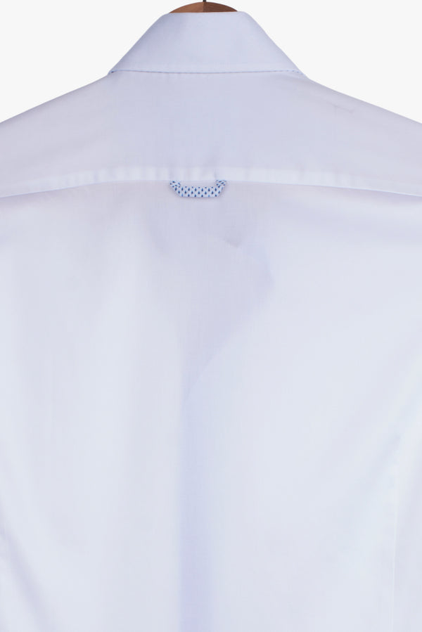 Chemise Homme Roma Iconic Satin Blanc