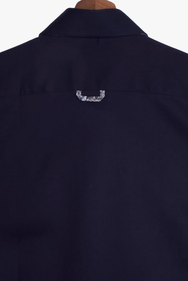 Chemise Homme Roma Iconic Satin Bleu