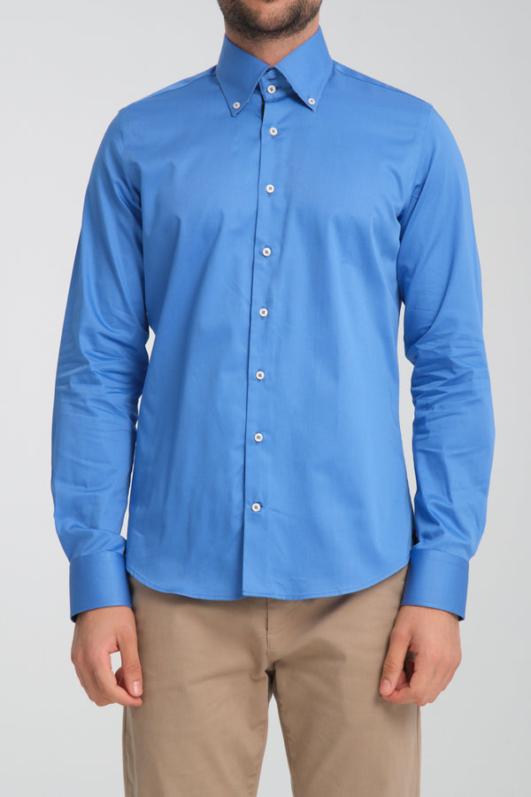 Camisa Hombre Roma Iconic Satin Azul
