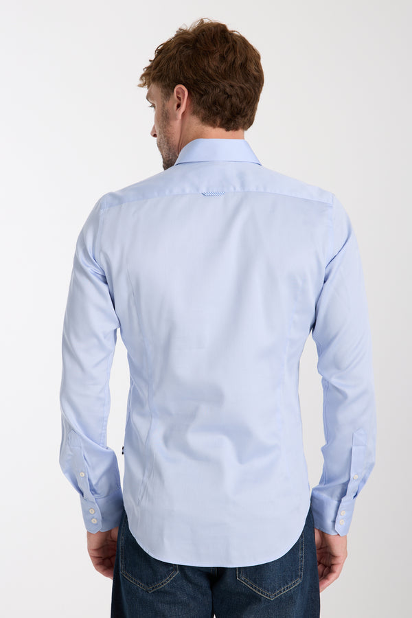 Camicia Uomo Roma Iconic Satin Grigio