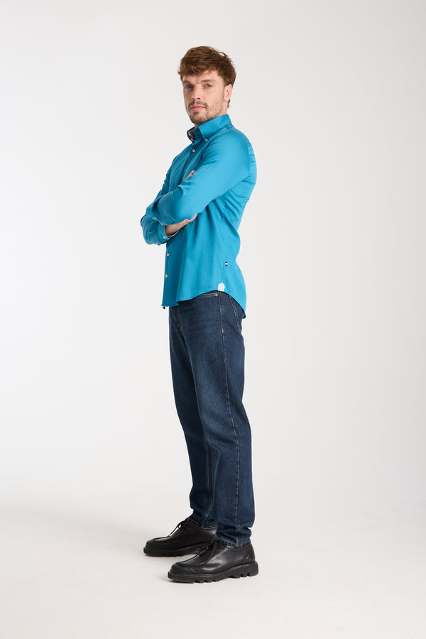 Camicia Uomo Roma Iconic Satin Verde