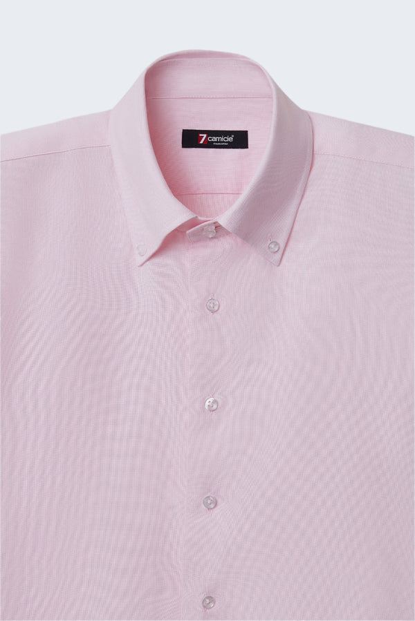 Roma Herren Hemd Oxford Rosa
