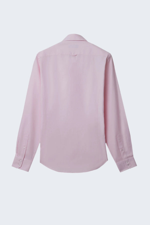 Roma Herren Hemd Oxford Rosa