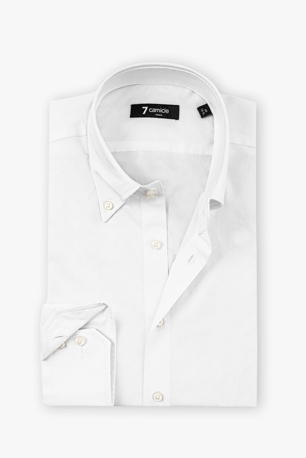 Roma Essentials Poplin Stretch Man Shirt White