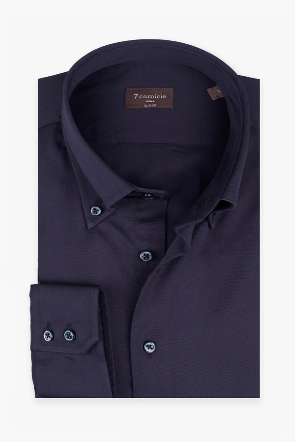 Chemise Homme Roma Essential Satin Bleu
