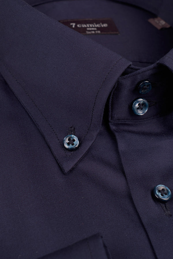 Chemise Homme Roma Essential Satin Bleu