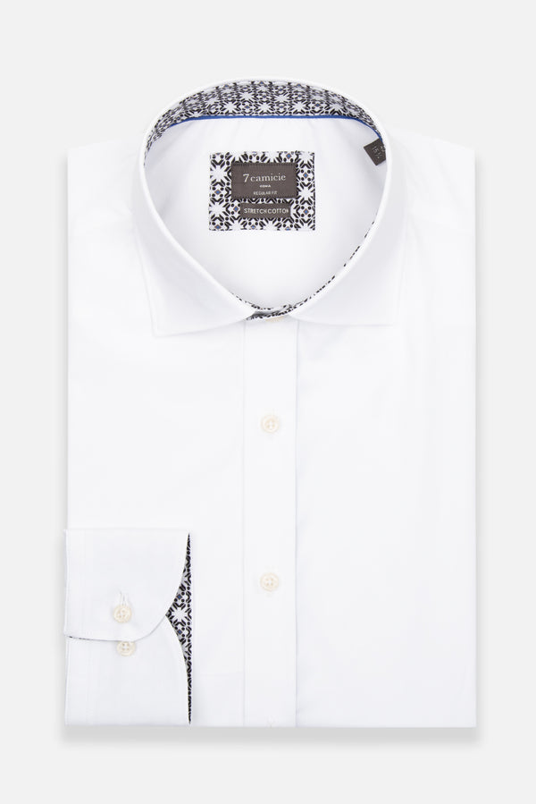 Chemise Homme Popelin Stretch Blanc