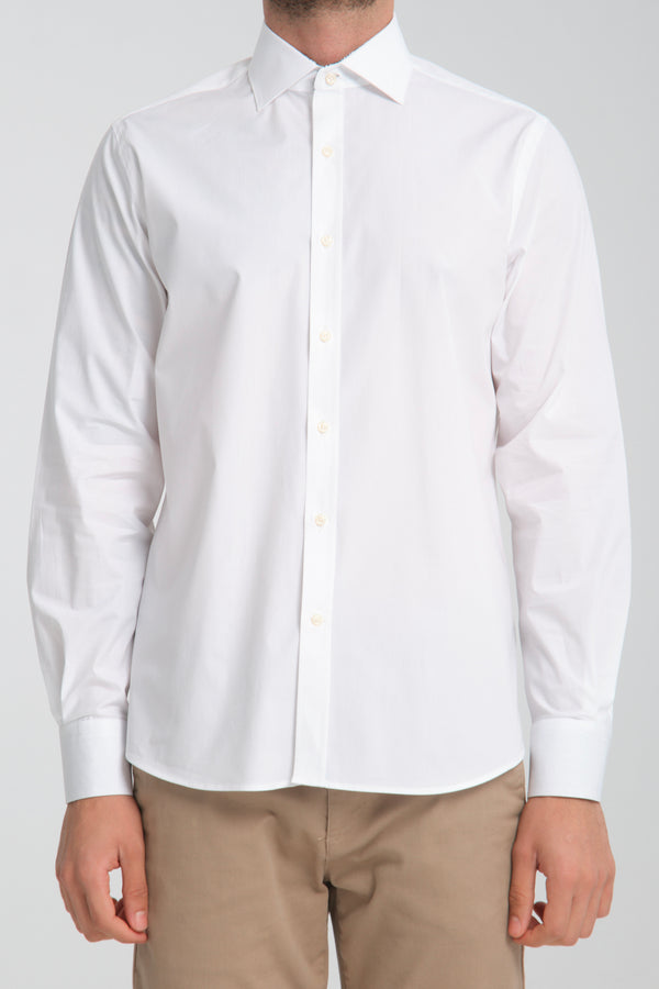 Chemise Homme Popelin Stretch Blanc