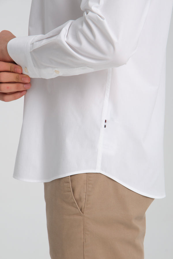Chemise Homme Popelin Stretch Blanc