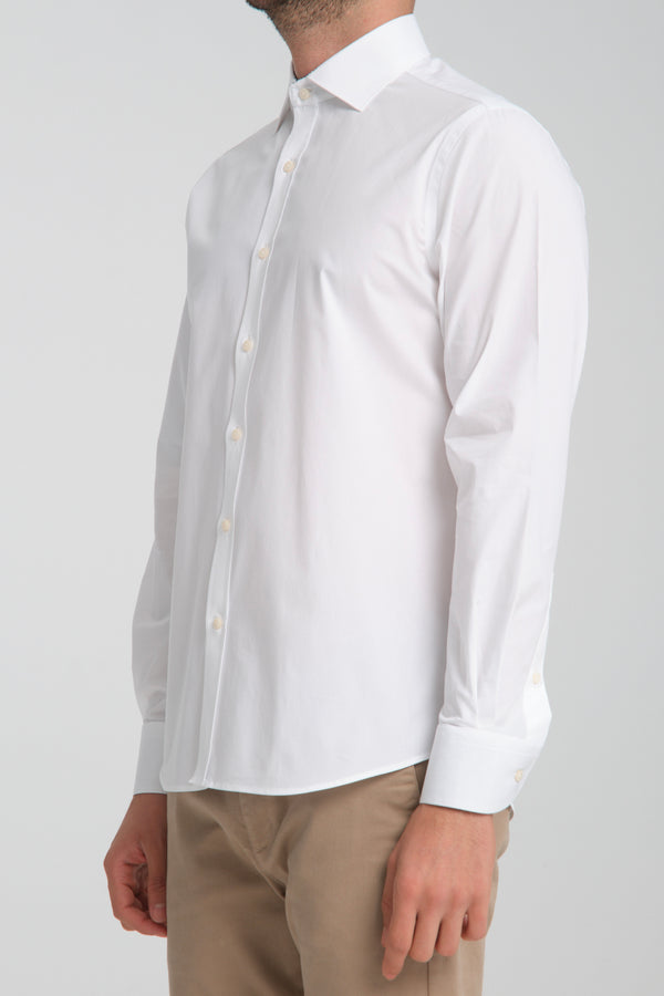 Chemise Homme Popelin Stretch Blanc