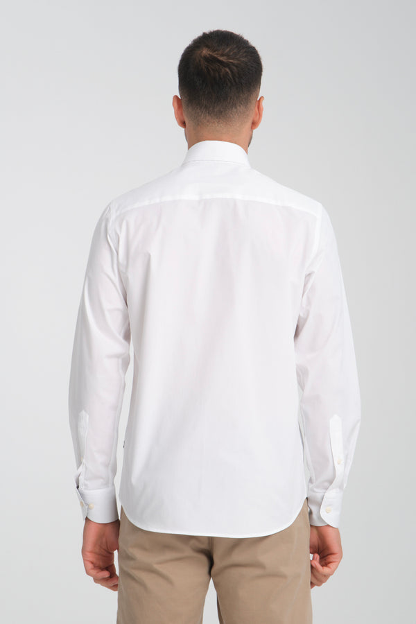 Chemise Homme Popelin Stretch Blanc
