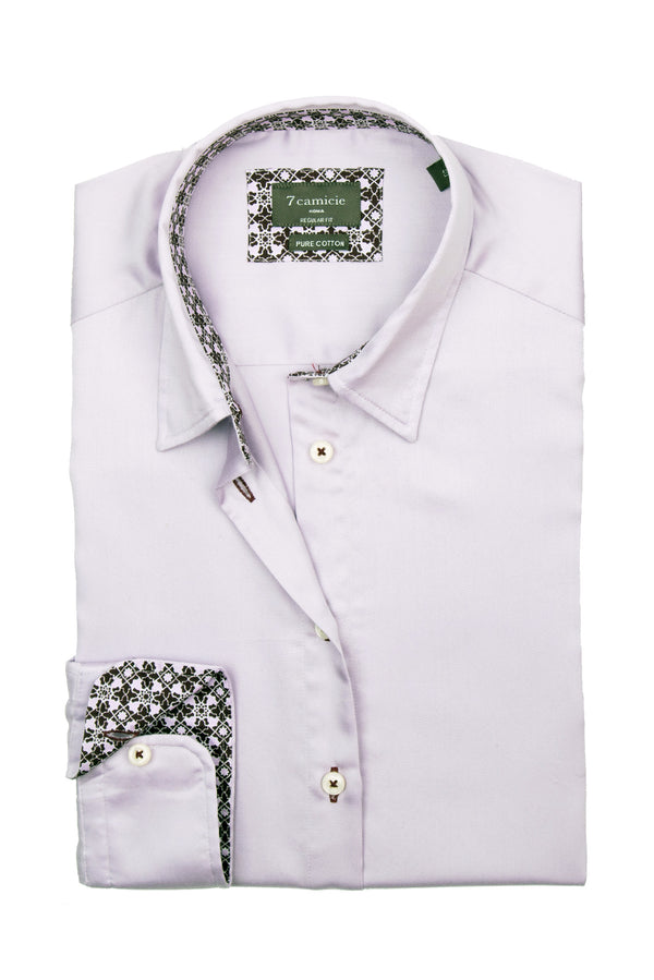 Chemise Femme Satin Lilas
