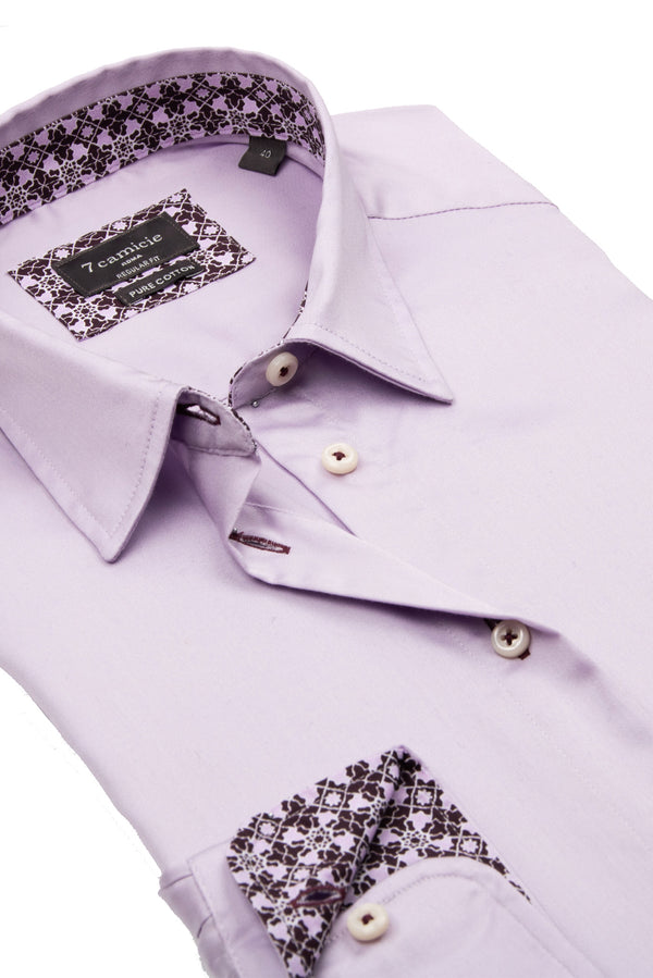Chemise Femme Satin Lilas