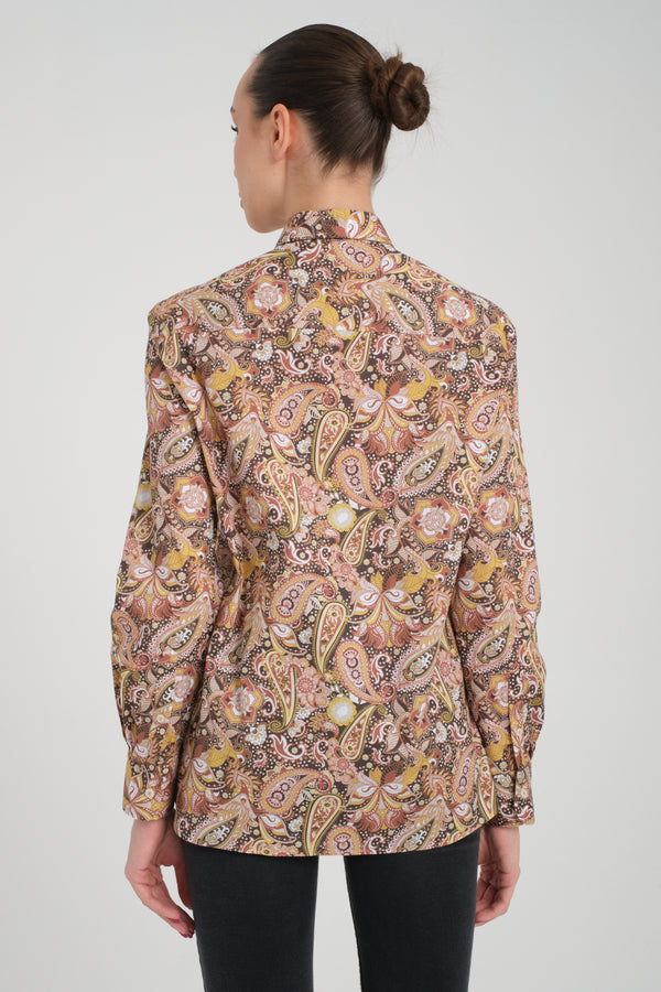 Camisa Mujer Popelin Stretch Amarillo Amarillo