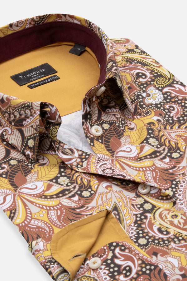 Camisa Mujer Popelin Stretch Amarillo Amarillo