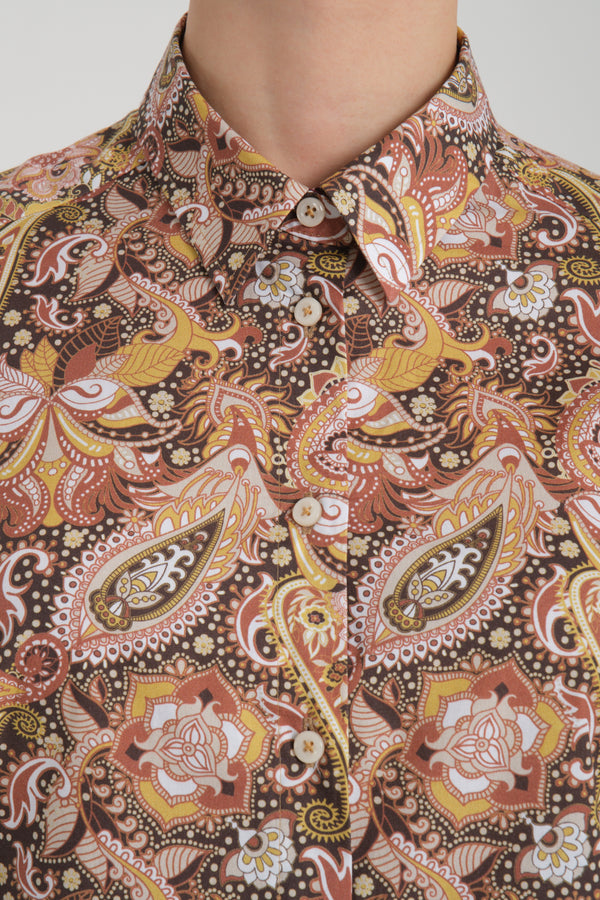 Camisa Mujer Popelin Stretch Amarillo Amarillo