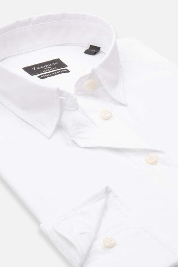 Chemise Femme Popelin Stretch Blanc