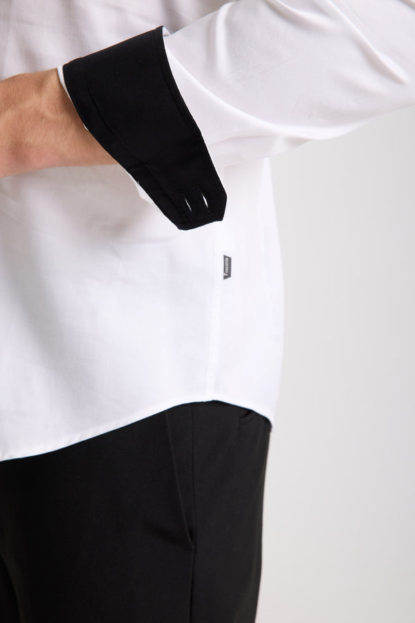 Camicia Uomo Vesuvio Iconic Satin Bianco