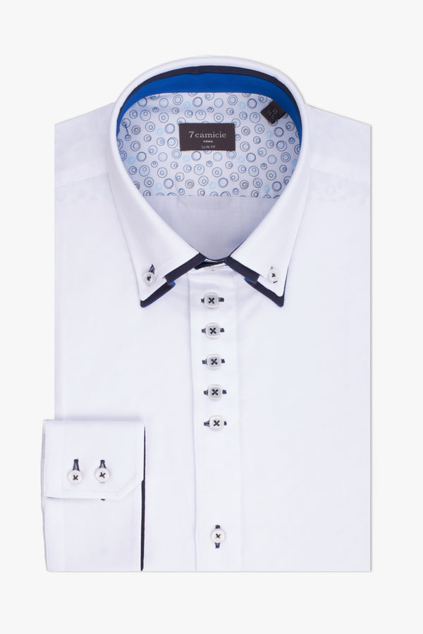 Marco Polo Iconic Herren Hemd Armored Weiss Weiss