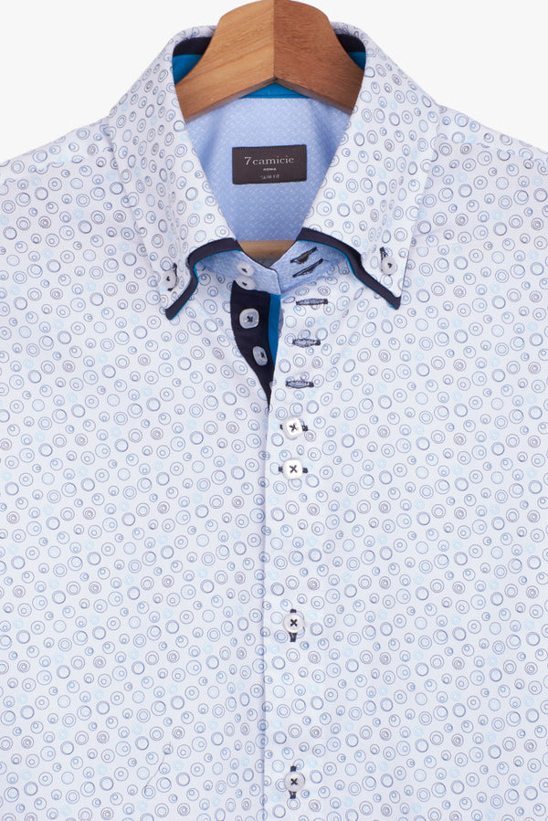 Marco Polo Iconic Armored Man Shirt White Light Blue