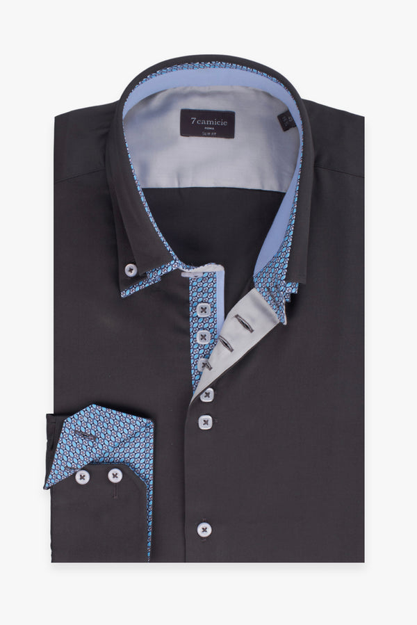 Chemise Homme Marco Polo Iconic Satin Gris
