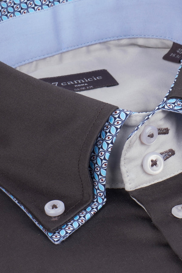 Chemise Homme Marco Polo Iconic Satin Gris