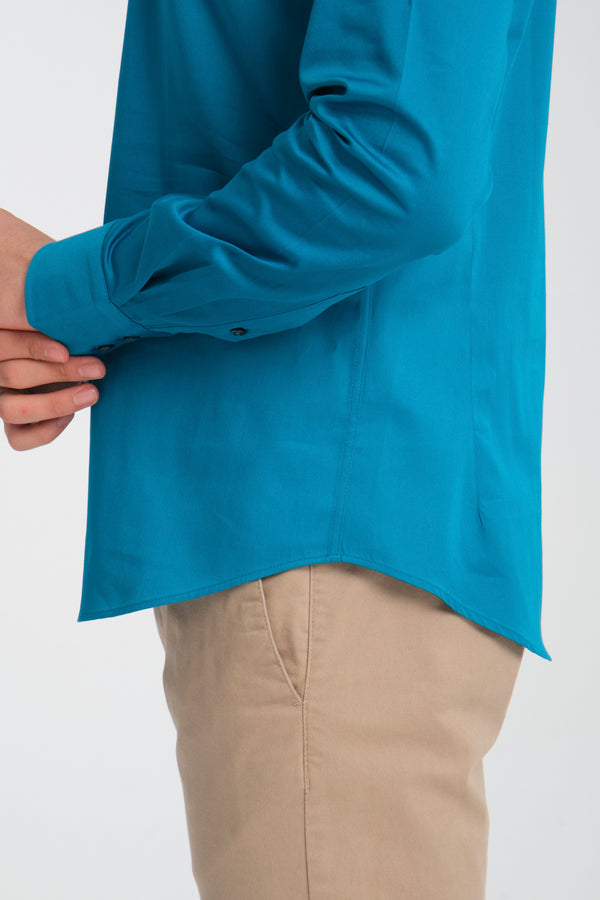 Marco Polo Iconic Satin Man Shirt Green