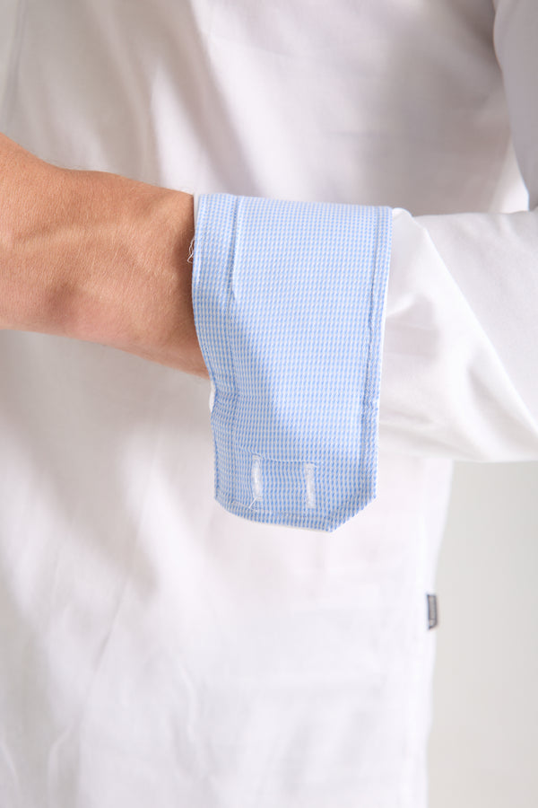 Camisa Hombre Marco Polo Iconic Satin Blanco