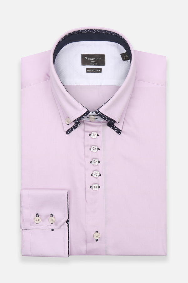 Chemise Homme Marco Polo Iconic Satin Rose