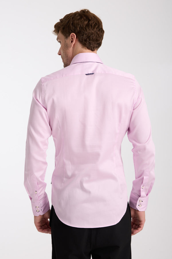 Chemise Homme Marco Polo Iconic Satin Rose