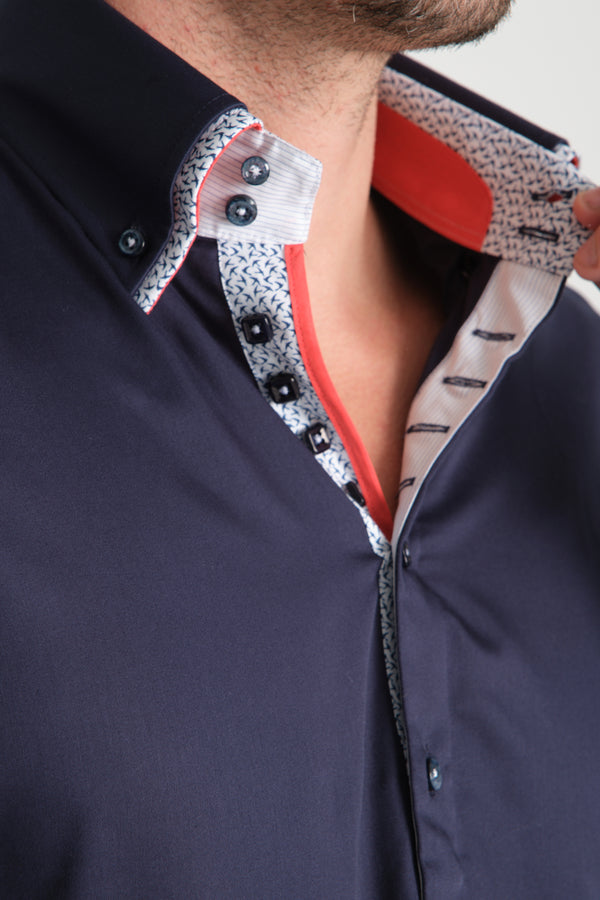 Chemise Homme Marco Polo Iconic Satin Bleu
