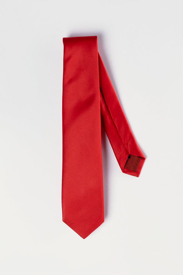 Silk Man Tie Red