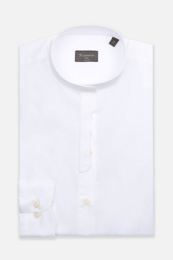 Damen Hemd Poplin Stretch Weiss