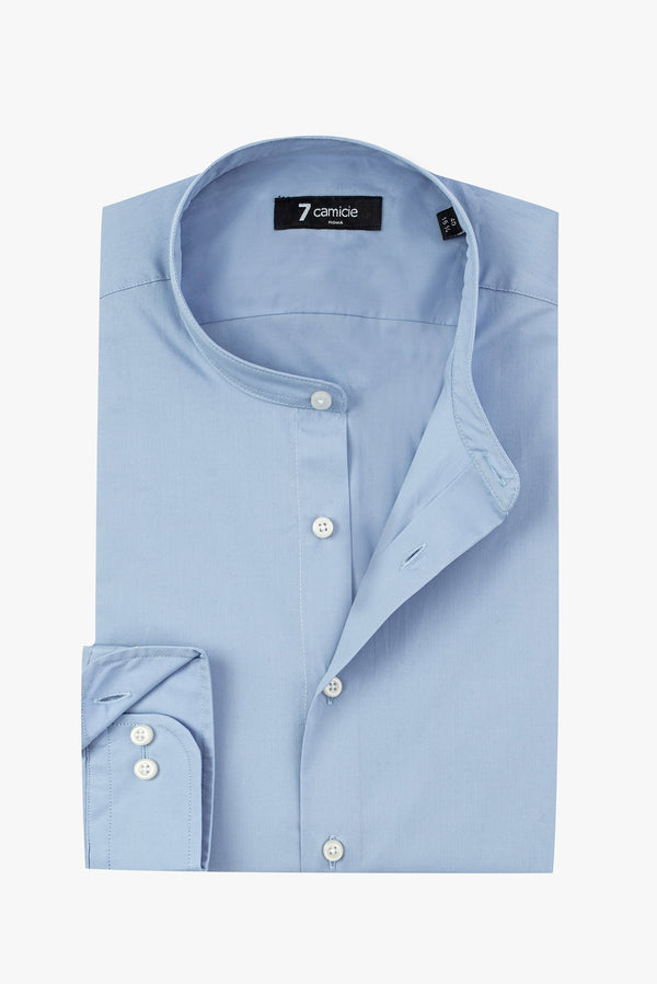 Camicia Uomo Caravaggio Popelin Stretch Celeste