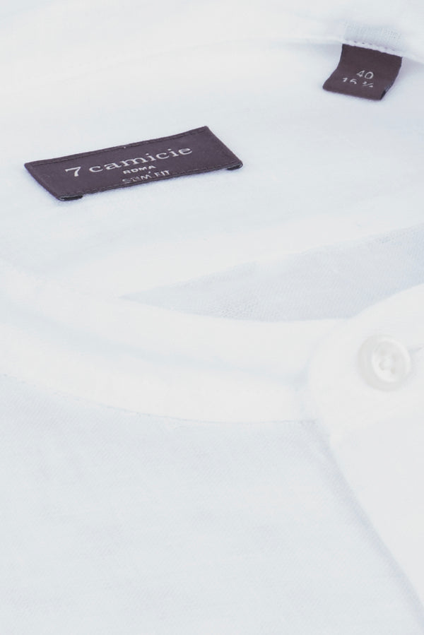 Camicia Uomo Caravaggio Essential Lino Bianco