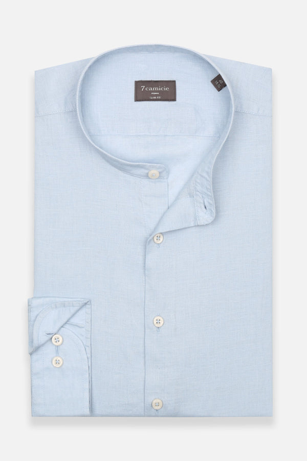 Caravaggio Essentials Linen Man Shirt Light Blue